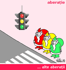 aberatie grafica - mos craciun pieton