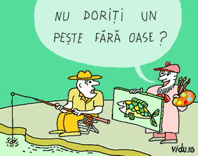 concurs de umor cu caricaturi - arta pescuitului la balta