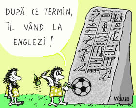 concurs de umor cu caricaturi - cine a inventat fotbalul