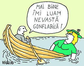 concurs de umor cu caricaturi - plimbare de agrement cu barca
