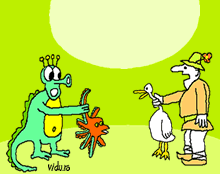 concurs de umor cu caricaturi - schimbul in natura