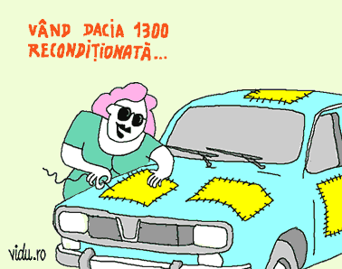 caricatura - vanzari auto second hand