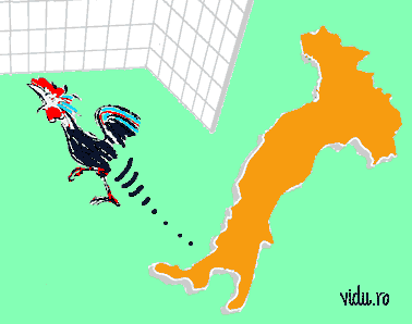 caricatura - italia franta finala campionatului mondial de fotbal 2006