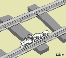 aberatie grafica - transportul de calatori pe calea ferata