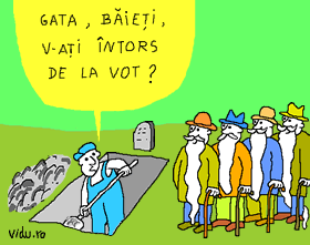 concurs de umor cu caricaturi - probleme in cimitir